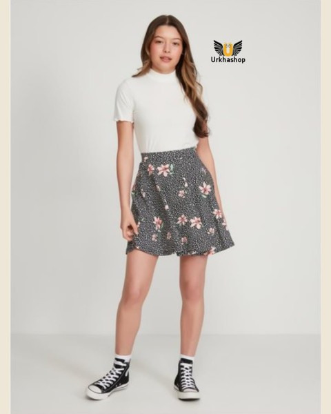 Animal Floral Skater Skirt Girls To Adult Girls