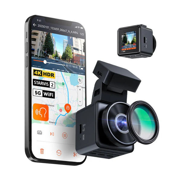 Vantrue E1 PRO Dual 4K Smart & PlatePix™ Dash Cam With AI Protection For Car