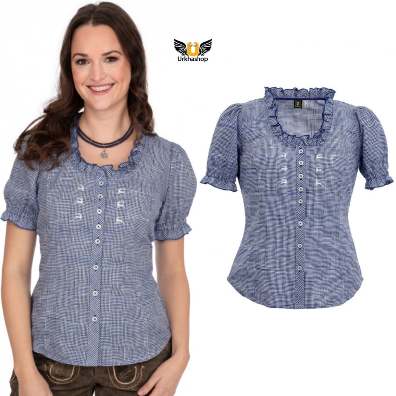Trachten Traditional Short Sleeve Blouse