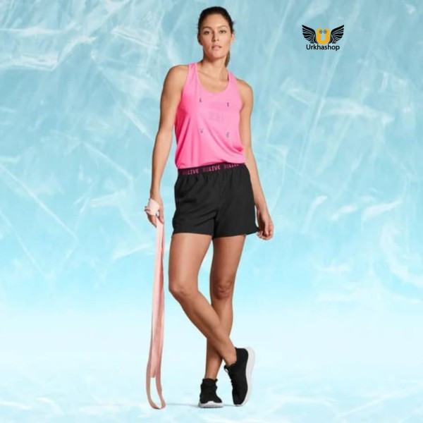 Women's functional sports shorts black color