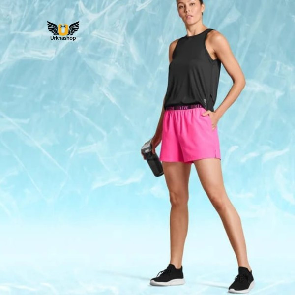 Women's functional sports shorts pink color