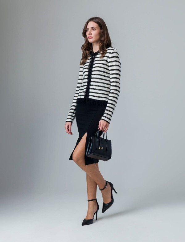 Women's Slit Skirt Black Color